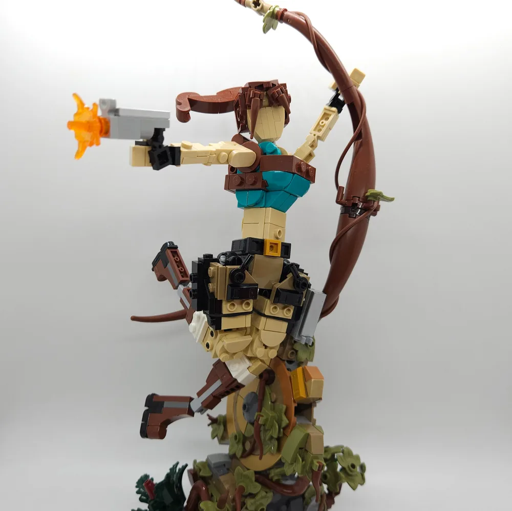 laura craft from tomb raider lego moc