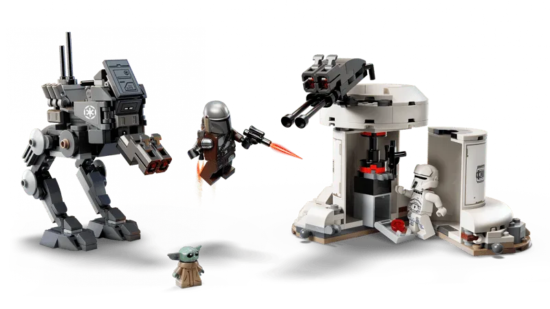 Lego AT-RT action scene.
