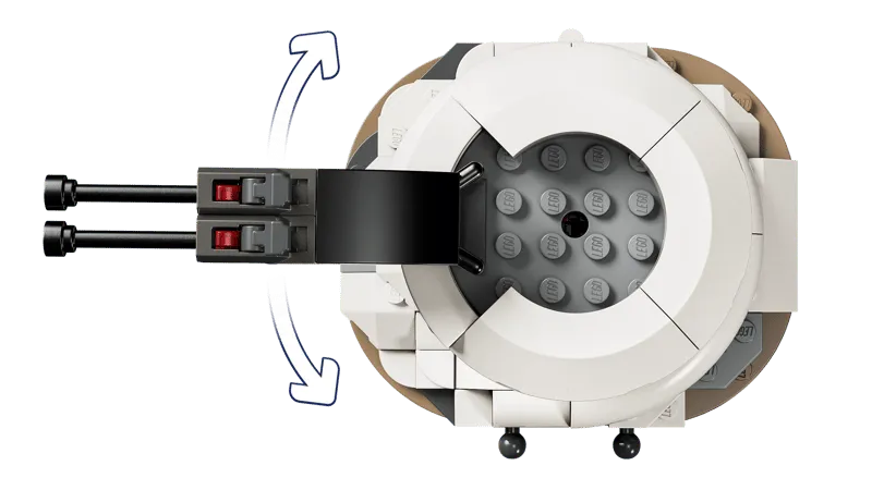 Lego turret rotation mechanism.