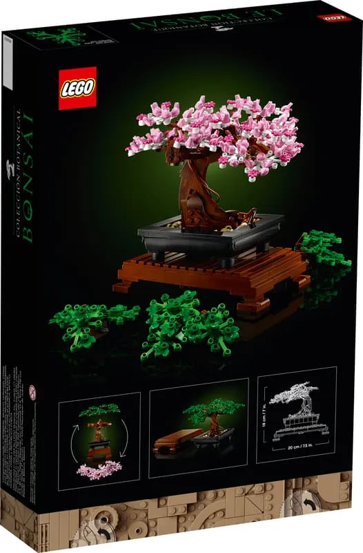LEGO Bonsai Tree 10281 box back.