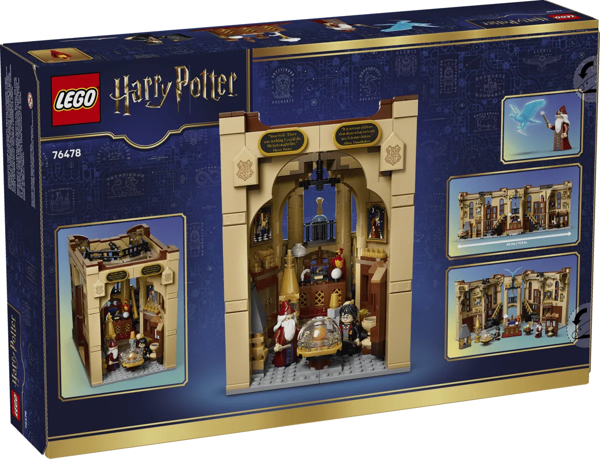 LEGO Dumbledore's Office Box Back.
