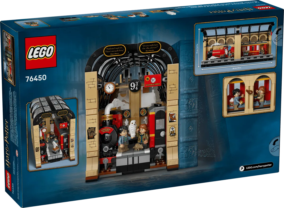 Back of the Hogwarts Express Book Nook box.