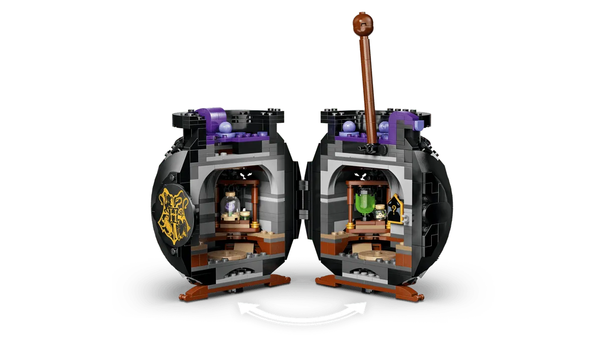 Open cauldron interior view.