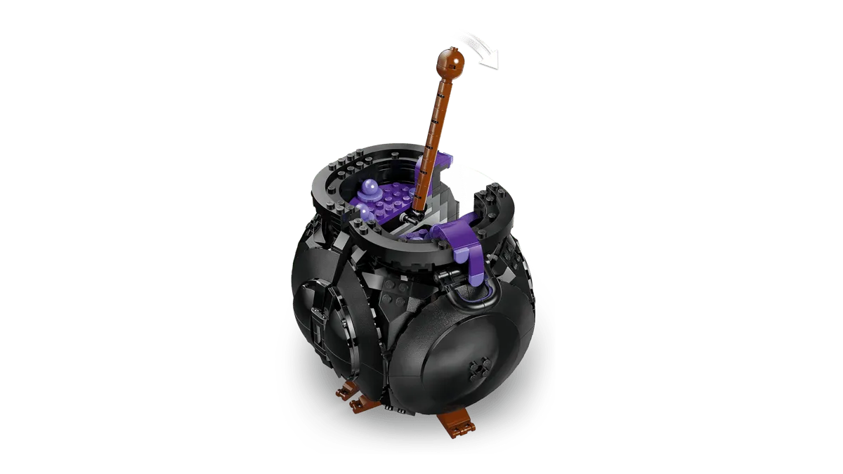 Cauldron stirring mechanism.