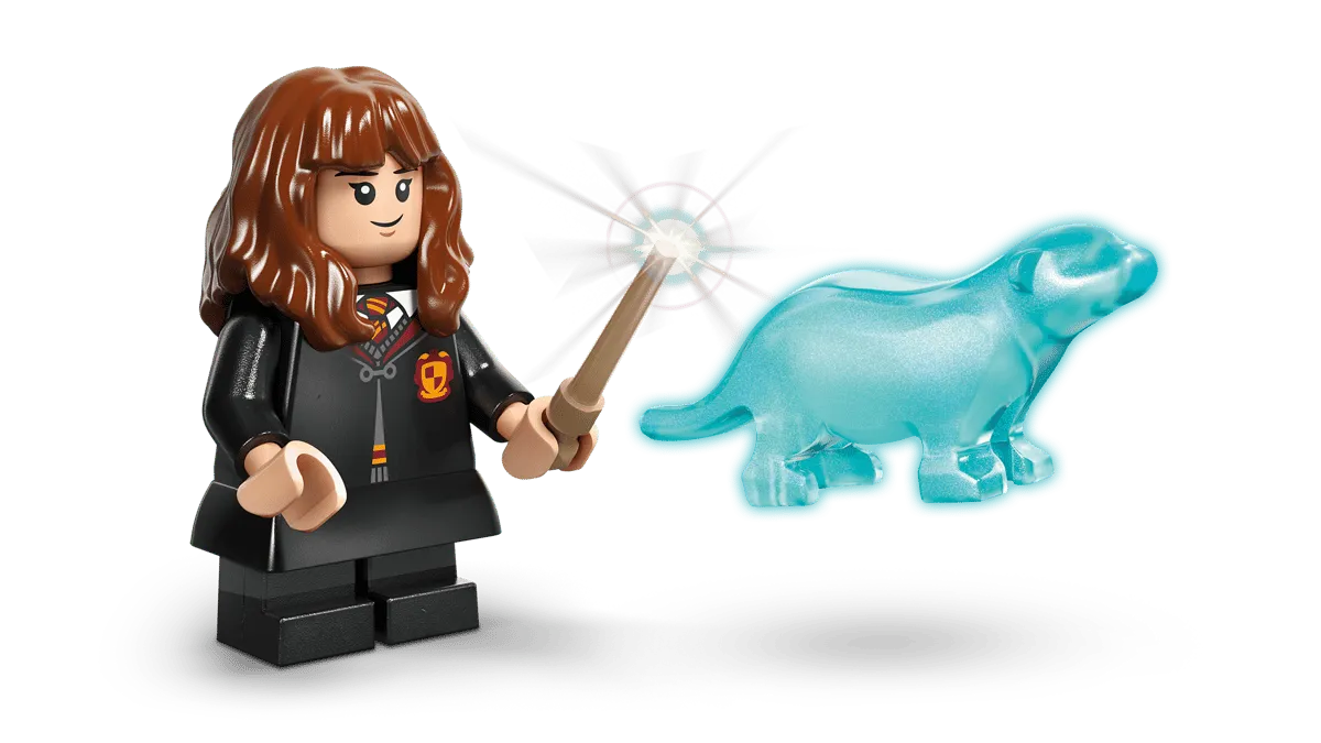 Hermione casting a spell.