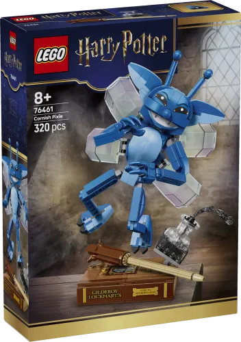 LEGO Harry Potter Cornish Pixie 76461 set box front, showing the build and set details.