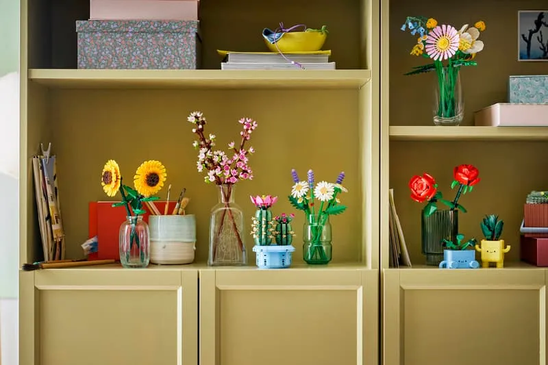 LEGO Botanical Collection display.