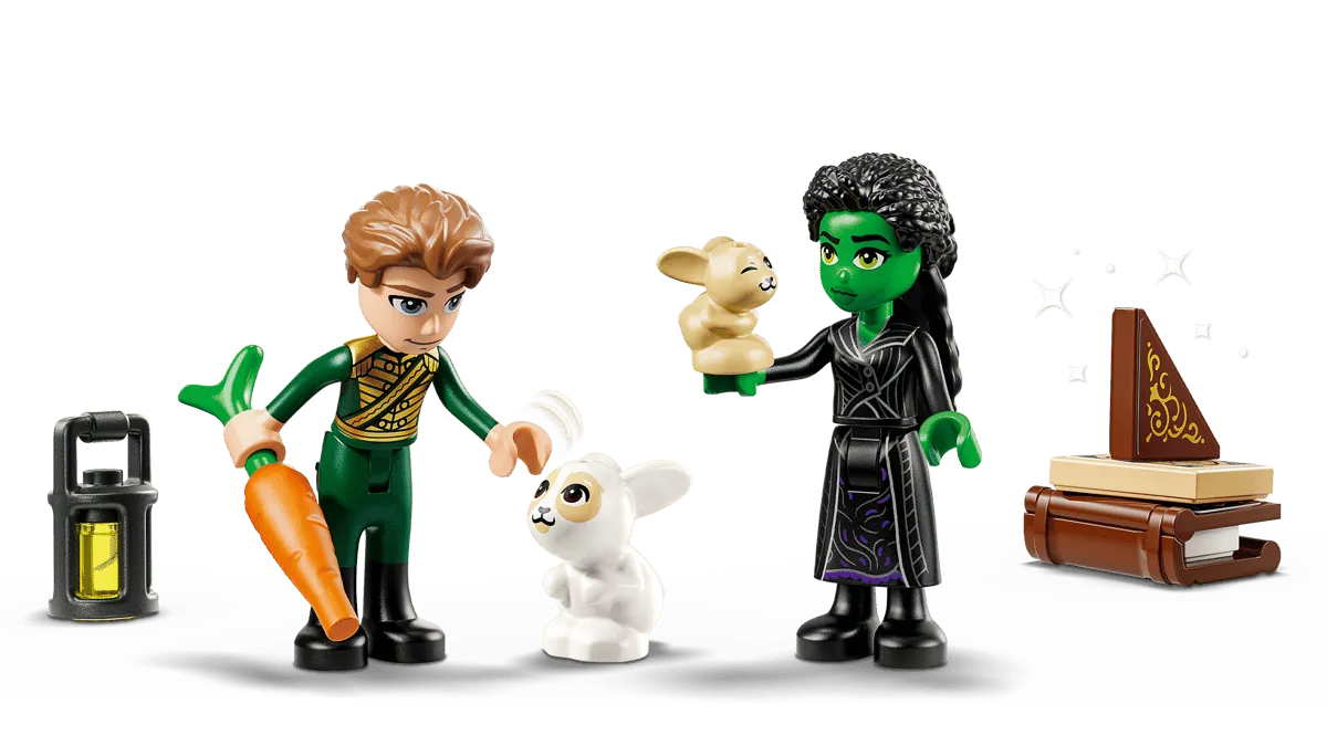 Elphaba and Fiyero minifigures.