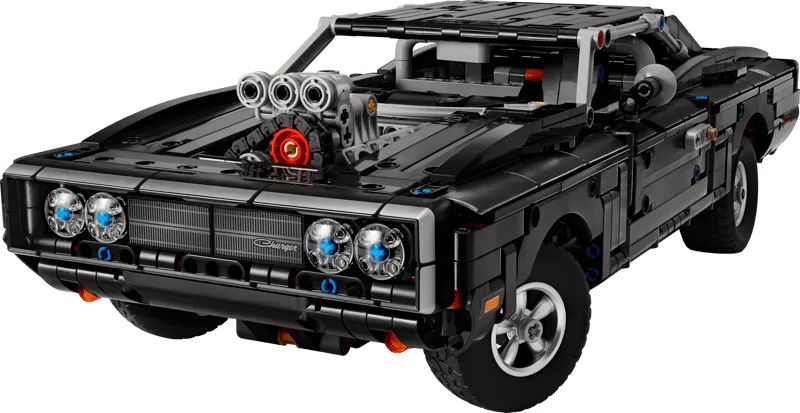 Assembled LEGO Dodge Charger R/T front