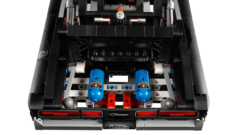 NOS tanks in LEGO Charger R/T trunk