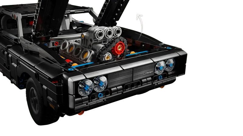 LEGO Charger R/T with open hood