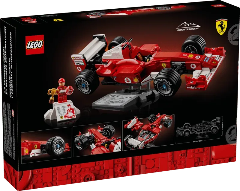 Ferrari F2004 box back details.