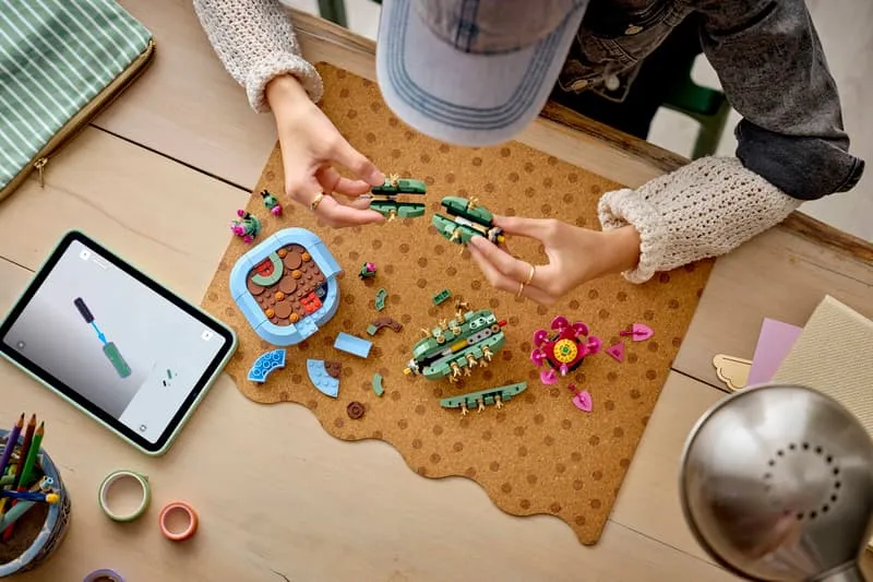Building the LEGO Cactus.