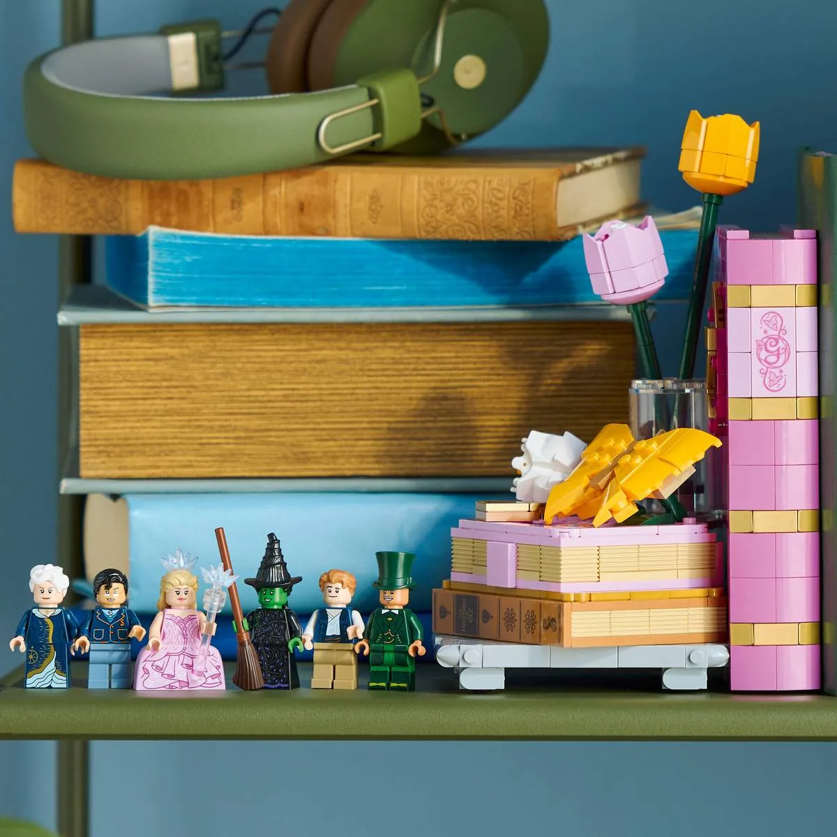 Bookends displayed on a shelf.