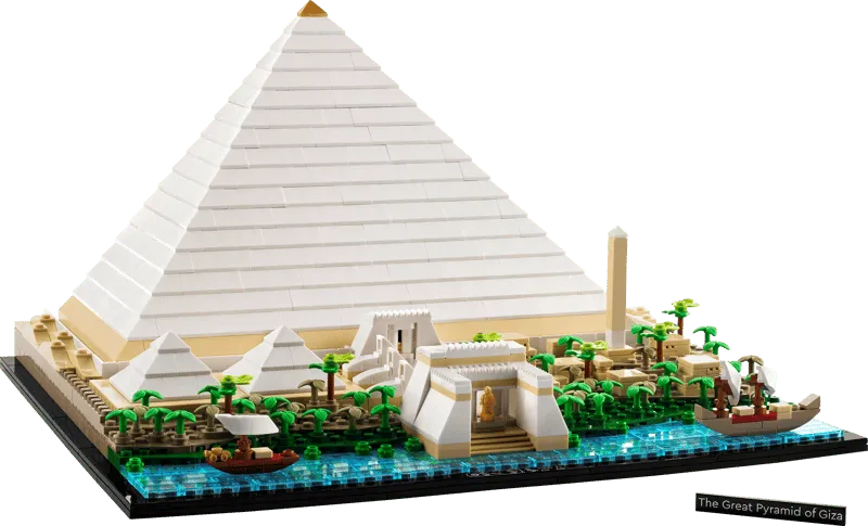 Completed LEGO Giza Pyramid.