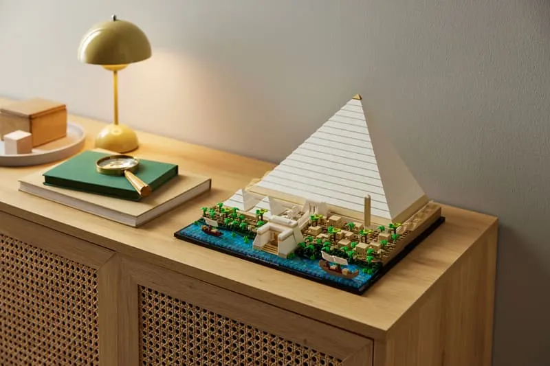 Giza Pyramid on display.