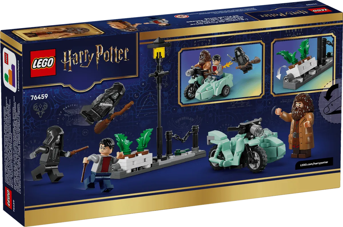 LEGO Harry Potter Hagrid & Harry's Privet Drive Escape box back.