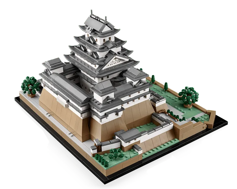 LEGO Himeji Castle top view.