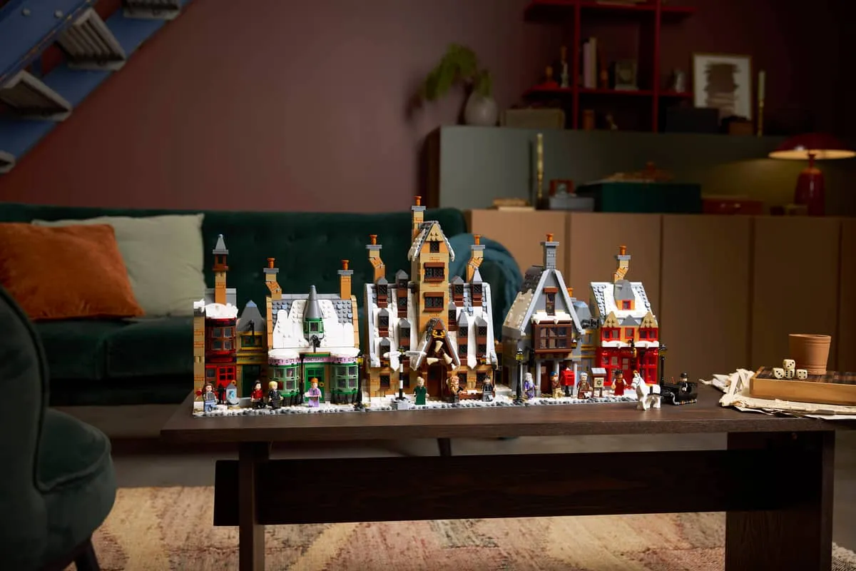 Hogsmeade Village as a living room display.