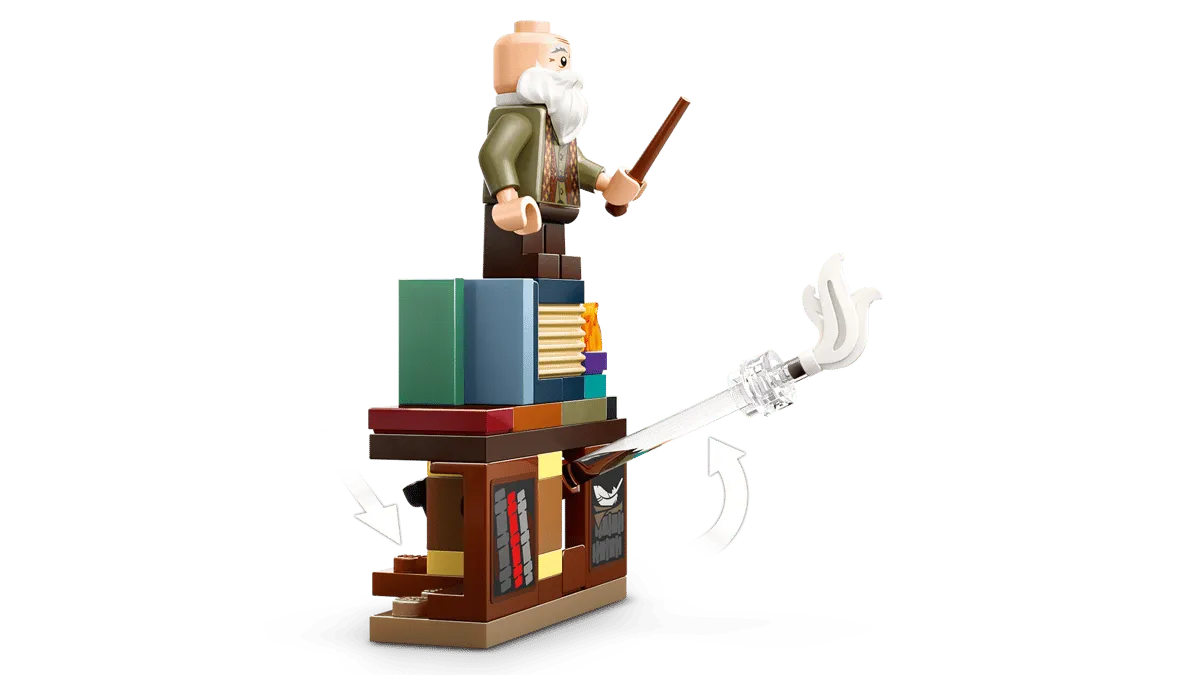 Professor Flitwick's levitating feather mechanism.