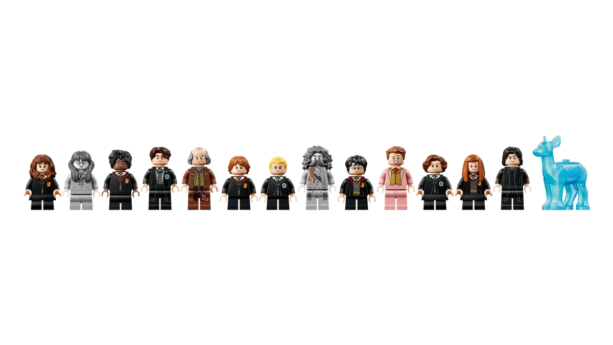 Minifigure lineup, static