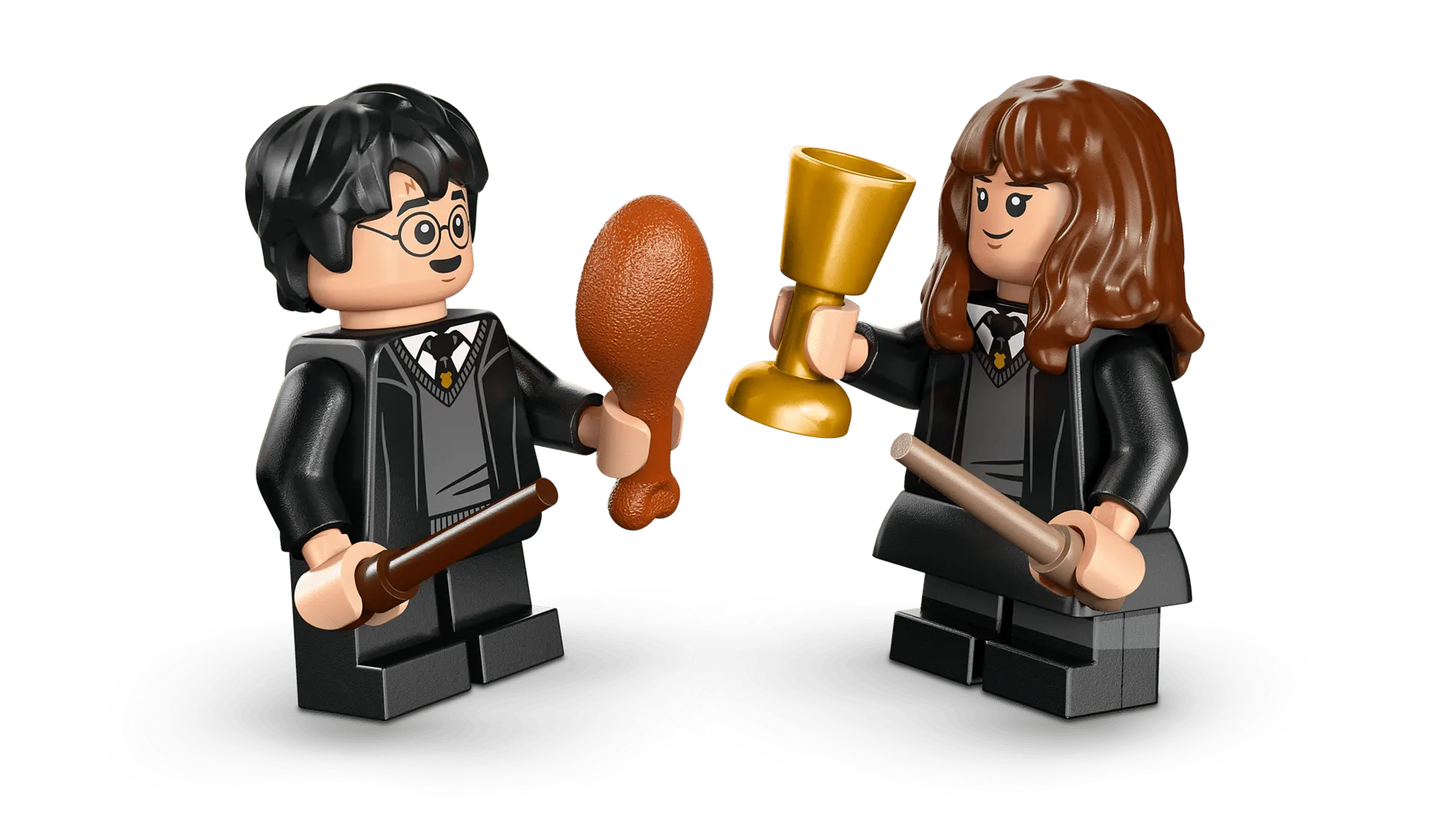 Harry and Hermione close-up.