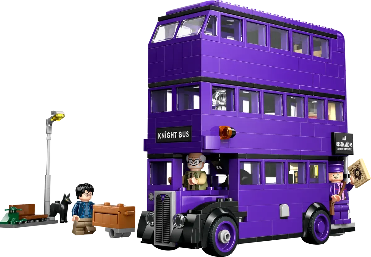 Knight Bus with Harry, Stan, Ernie.