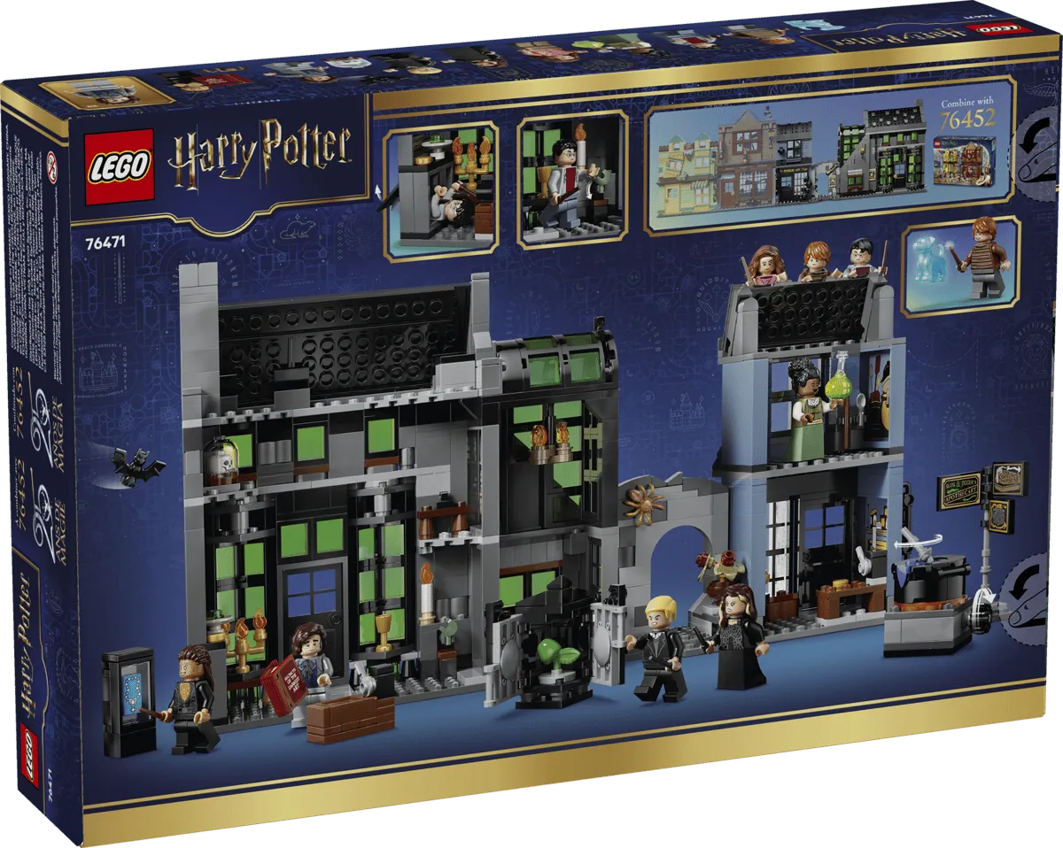 LEGO 76471 Knockturn Alley box back.
