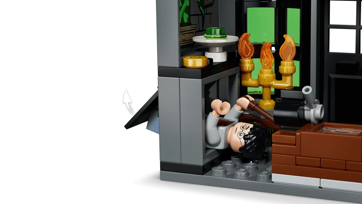 Harry in Vanishing Cabinet.