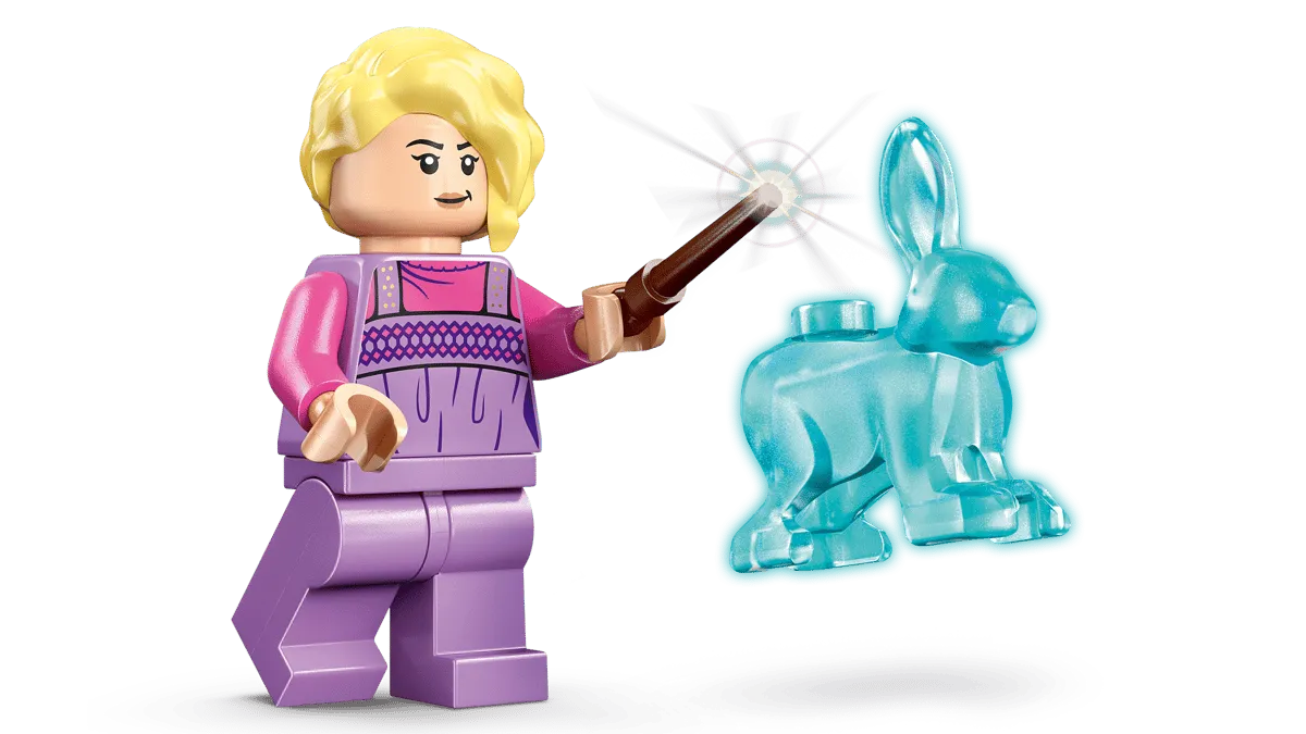 Luna Lovegood with rabbit Patronus.