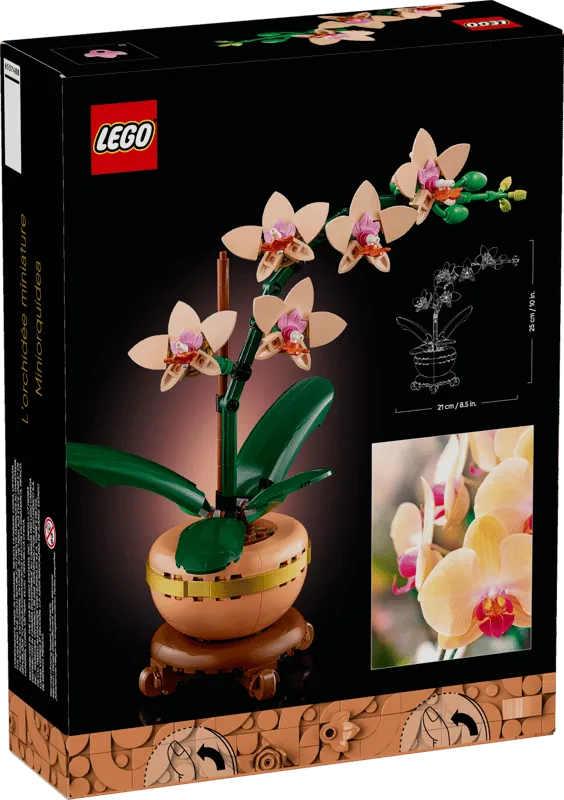 LEGO Mini Orchid 10343 box back.