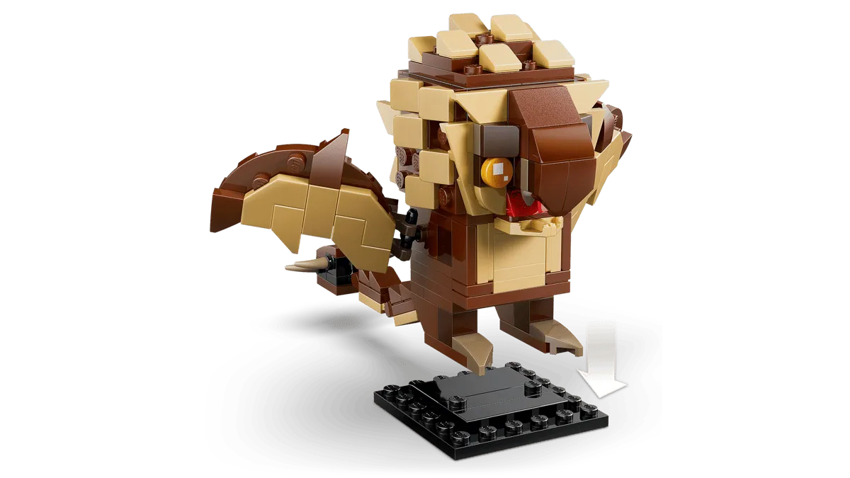 Hungarian Horntail BrickHeadz exploded.