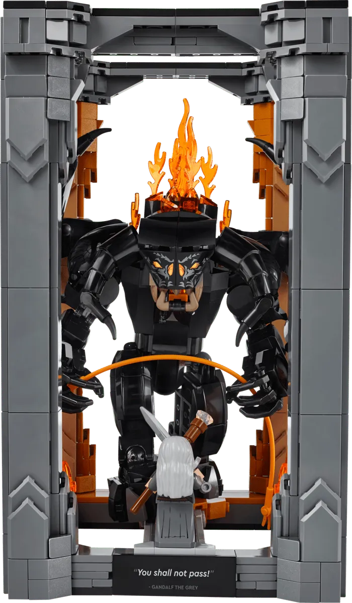 Vertical Balrog Book Nook, Gandalf ready.