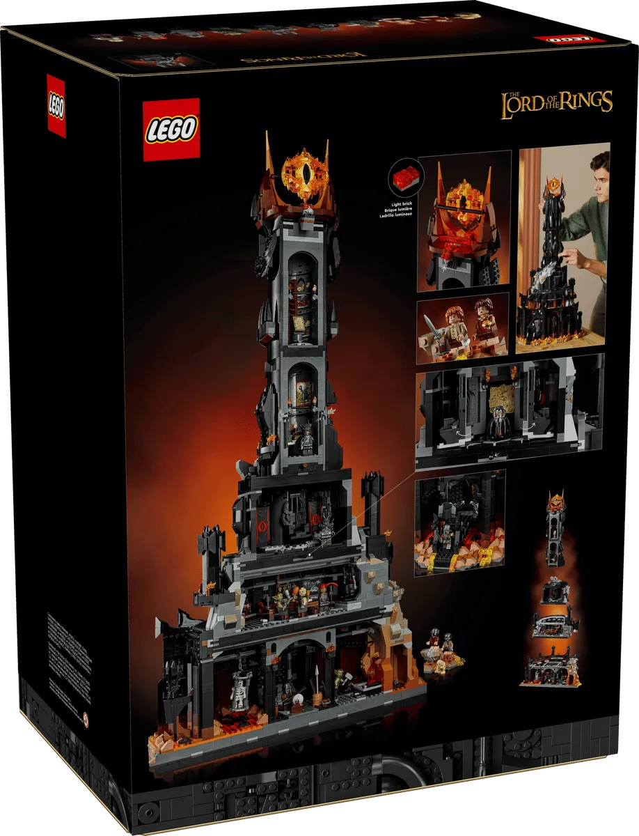 Lego Barad-dûr box back.