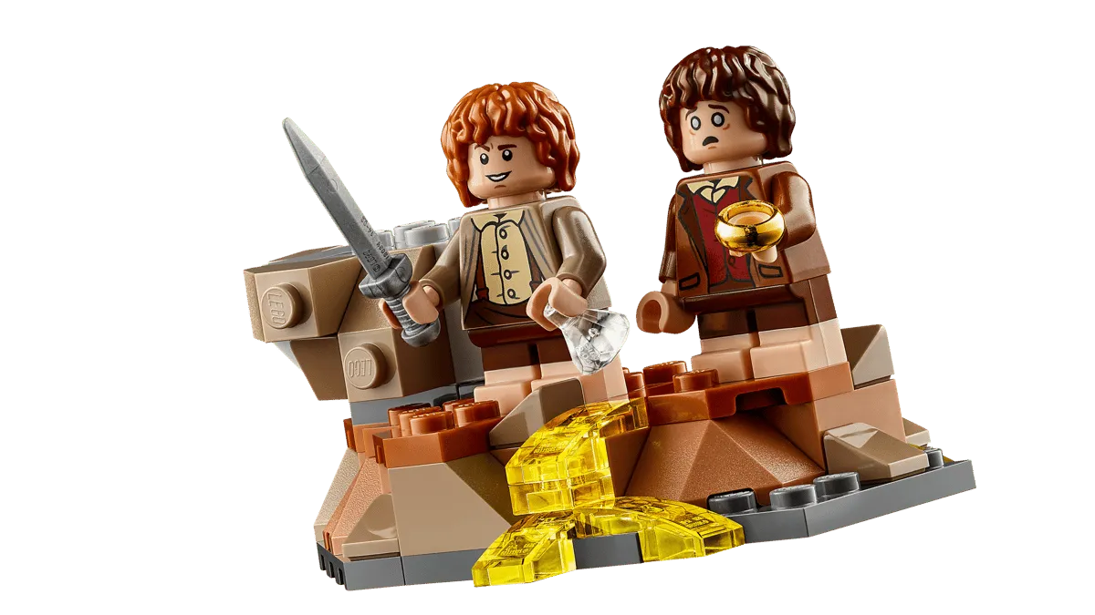 Frodo and Sam at Mount Doom.
