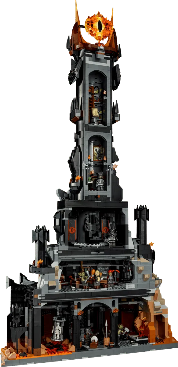 Lego Barad-dûr interior view.