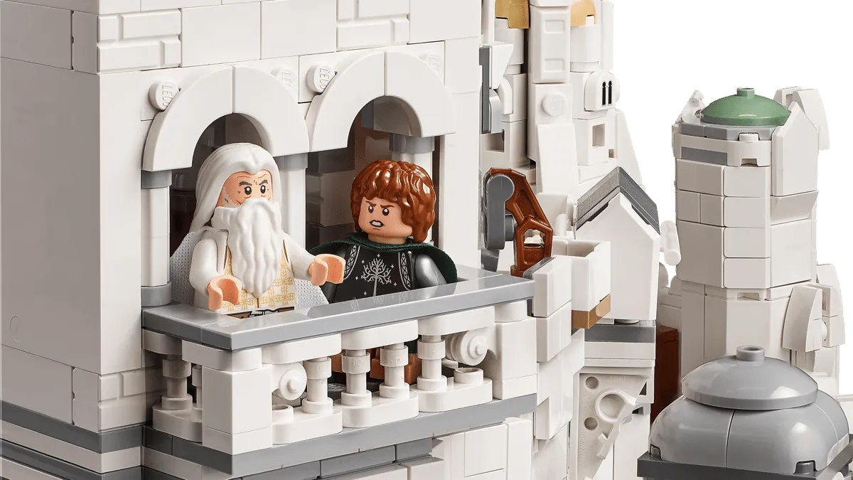 Gandalf and Pippin on balcony