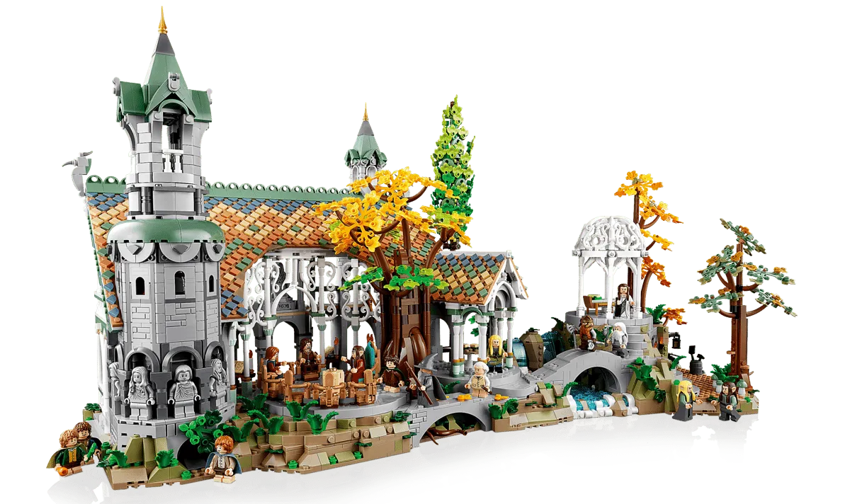 Assembled Rivendell model, front.