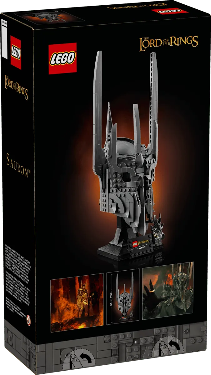 LEGO Sauron's Helmet box back.