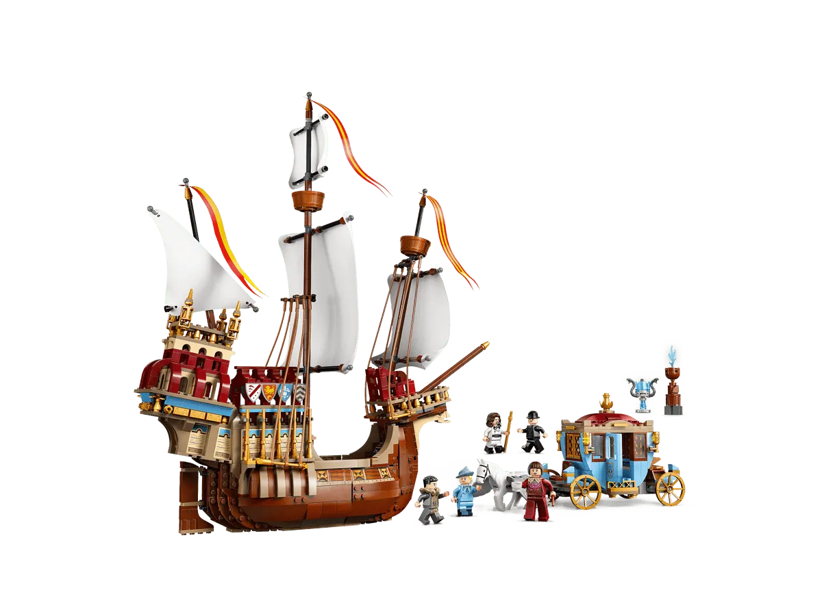 Side profile of set models.