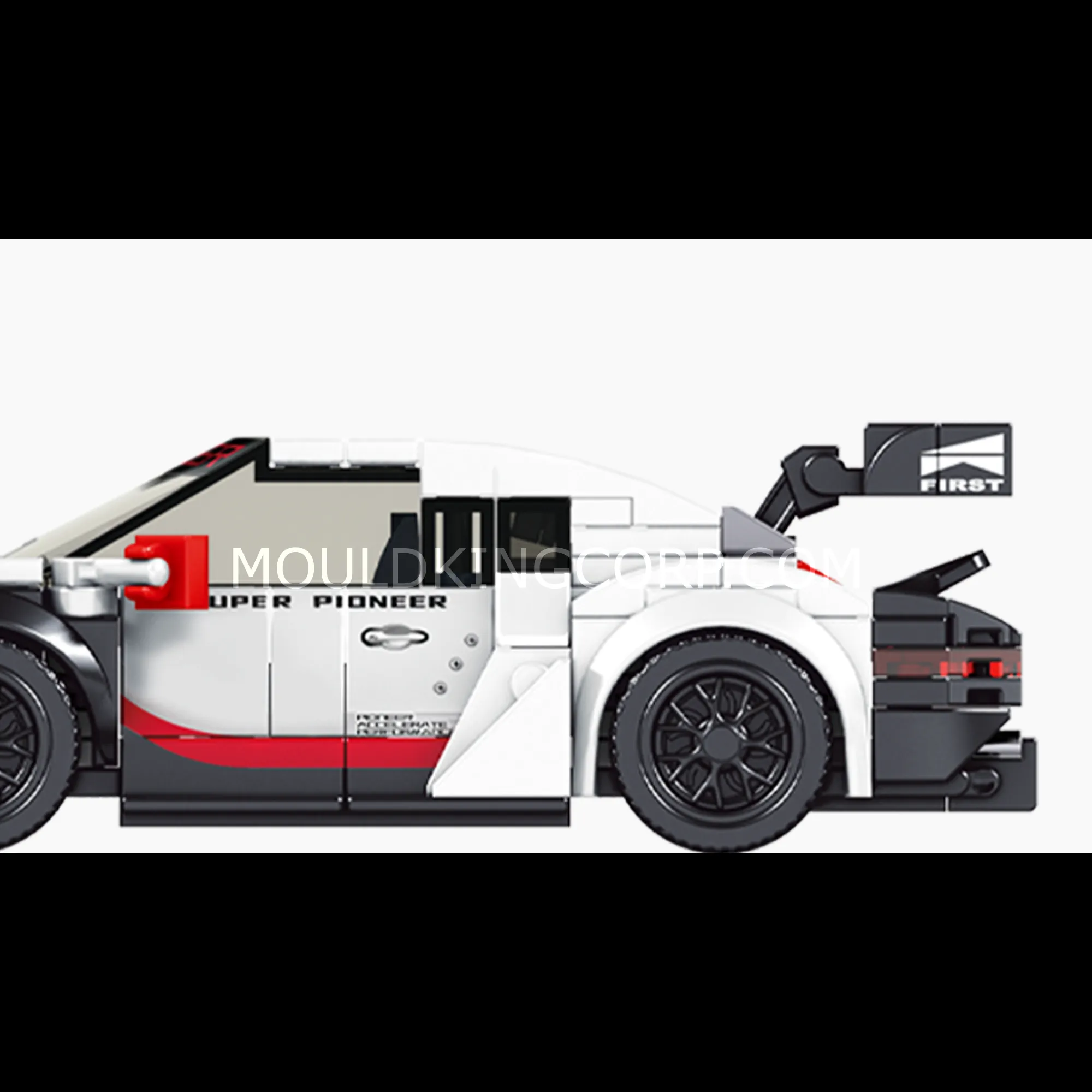 Sports car side view.