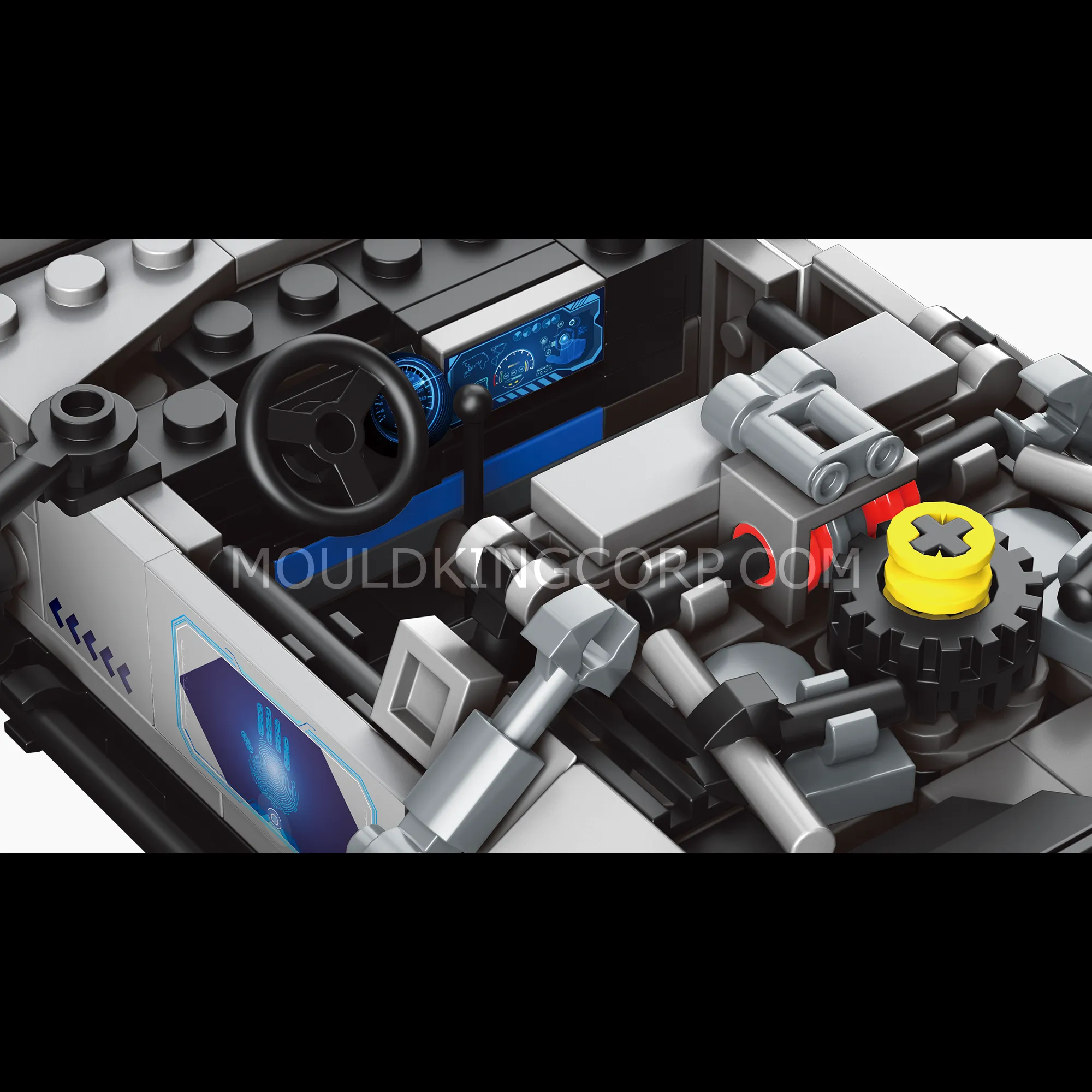 DeLorean model cockpit details