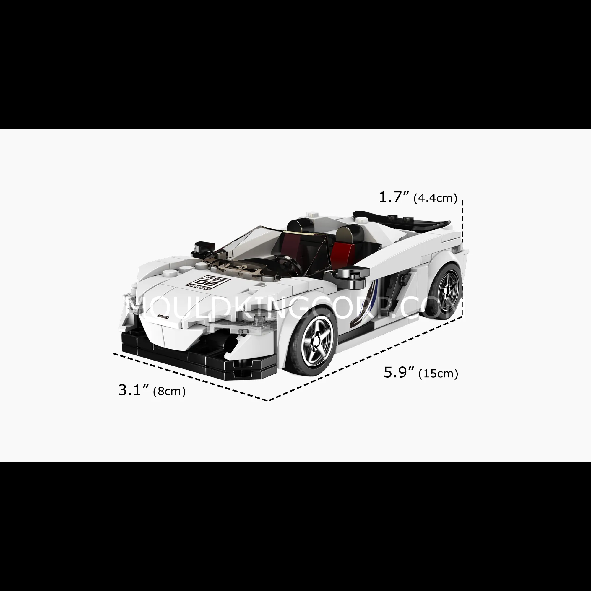 Dimensions of the 650S Spider model