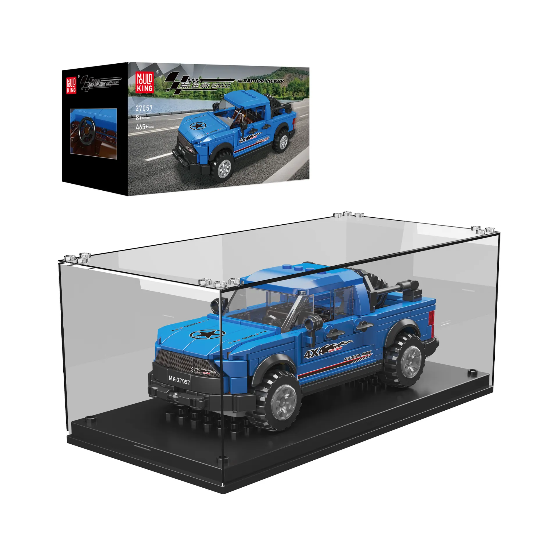 Mould King F-150 Raptor Pickup 27057 display with box