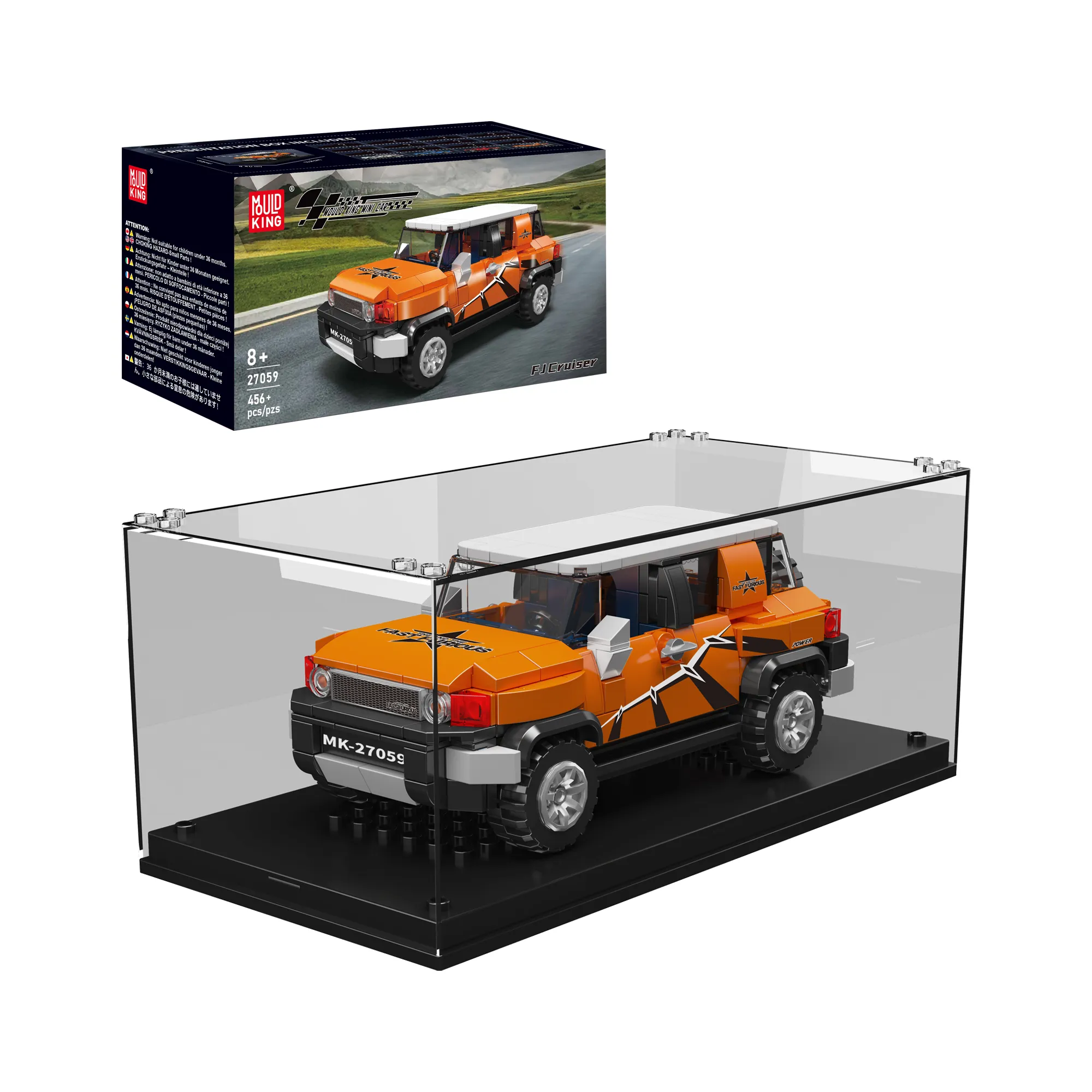 Mould King FJ Cruiser model display.