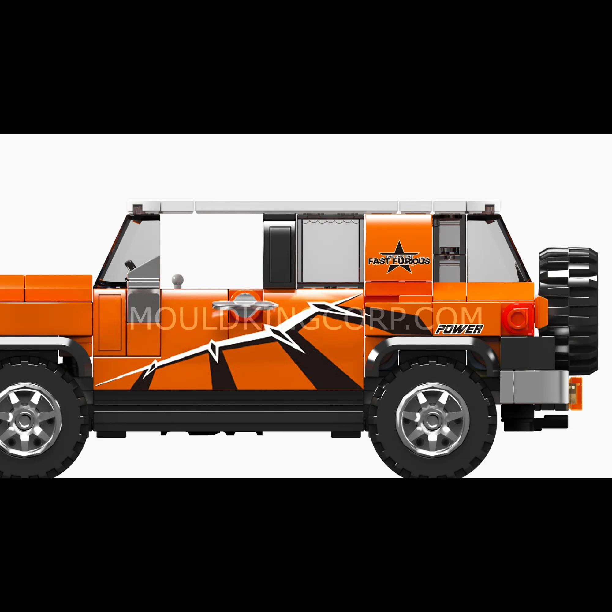 FJ Cruiser side view with decals.