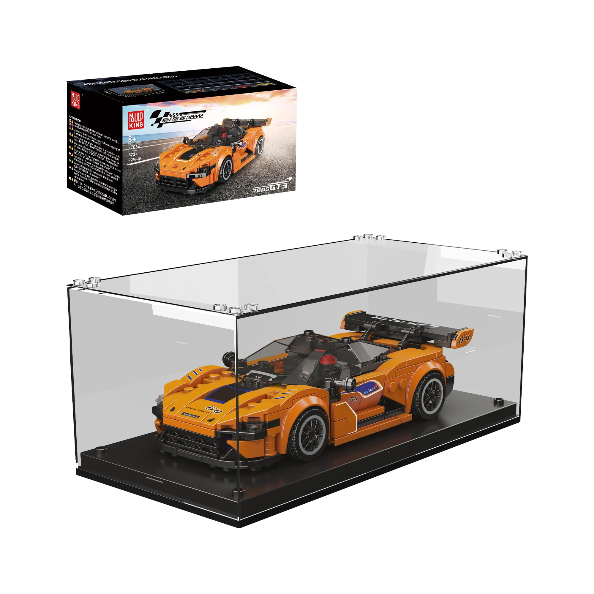 720S GT3 in display case