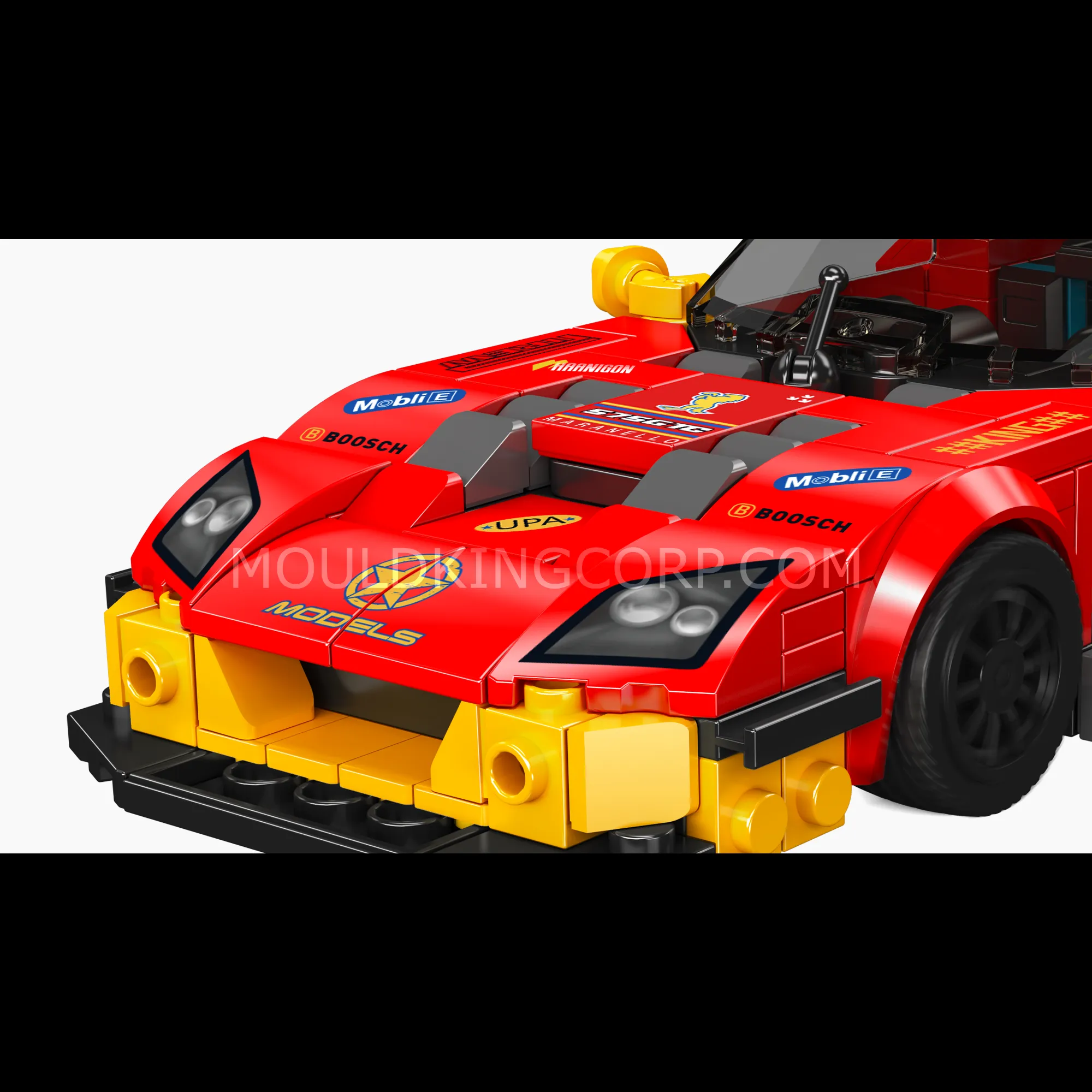 Race Car front close-up.