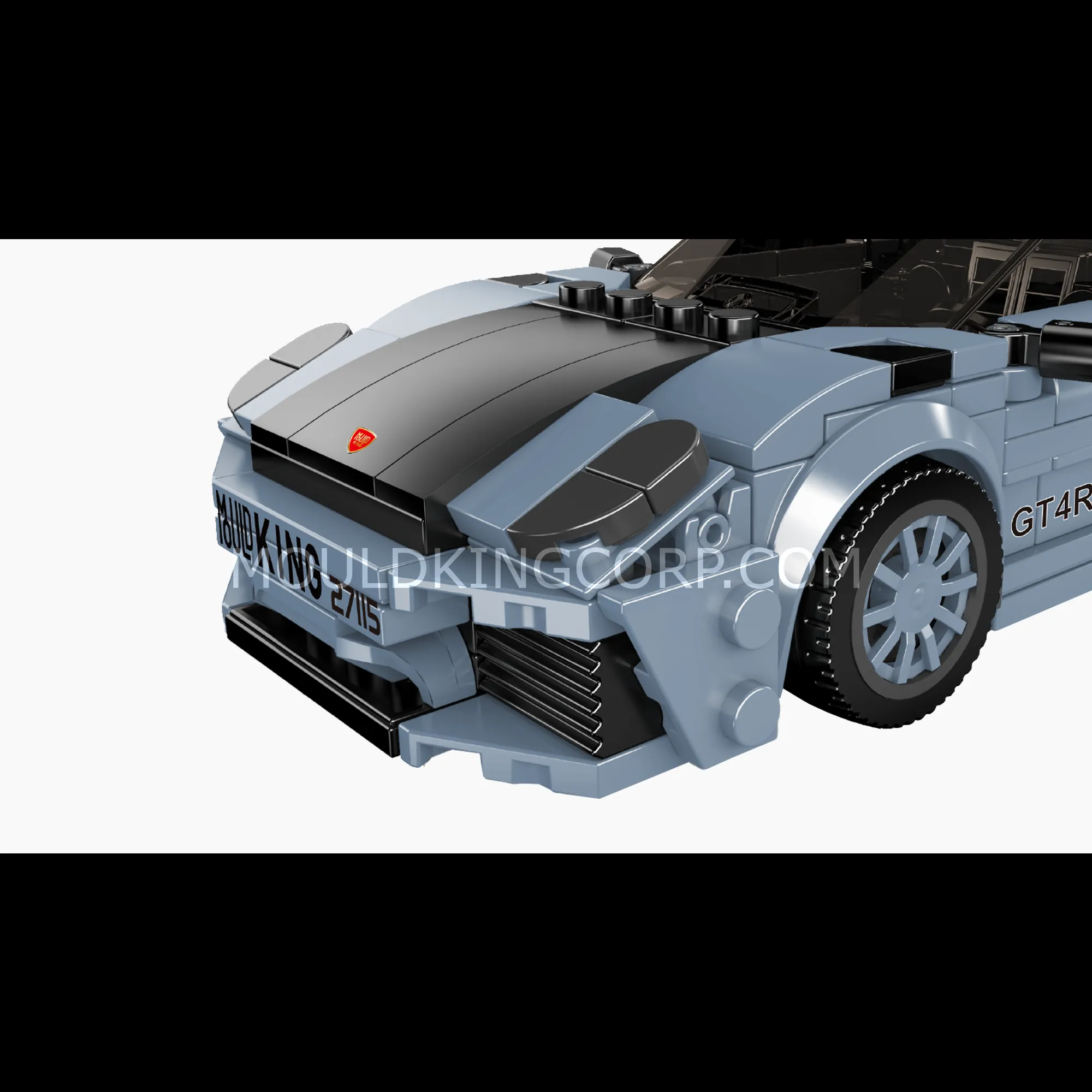 Full side profile of Mould King GT4RS car