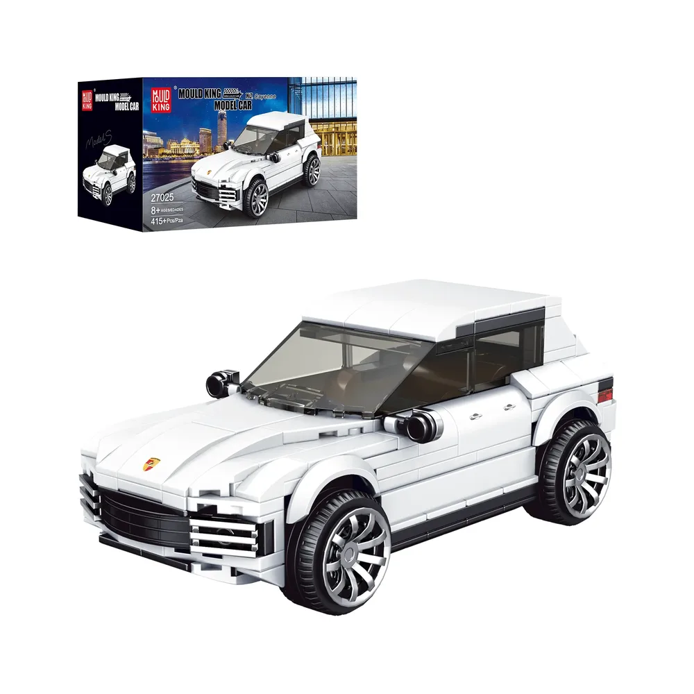 Mould King Cayenne model with package details.